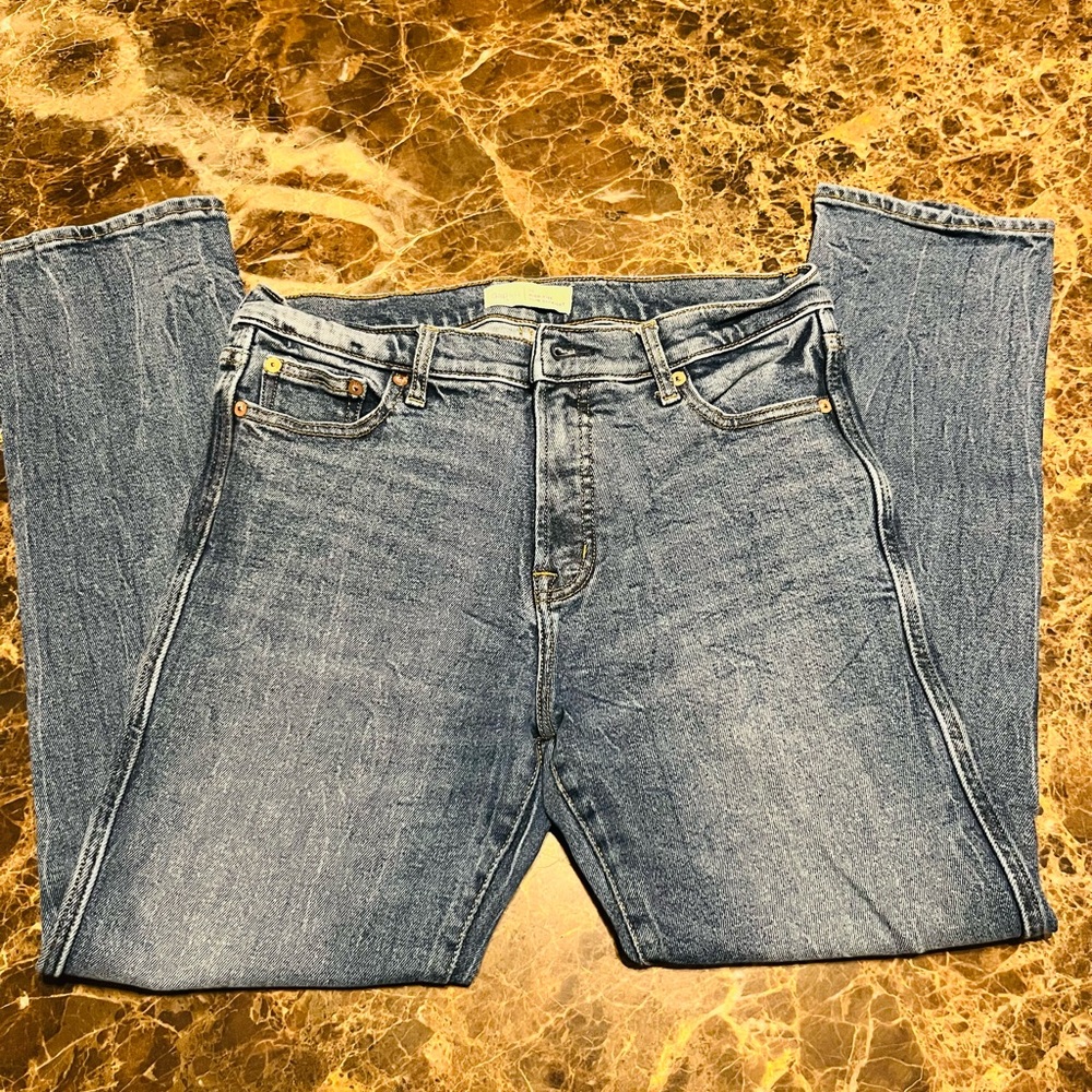 GAP High Rise Slim Straight Denim